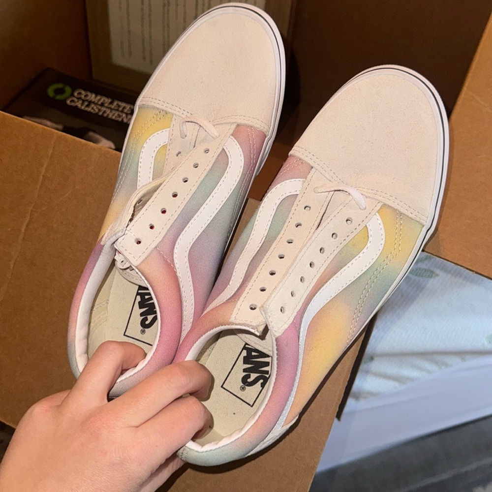 NWT rainbow vans